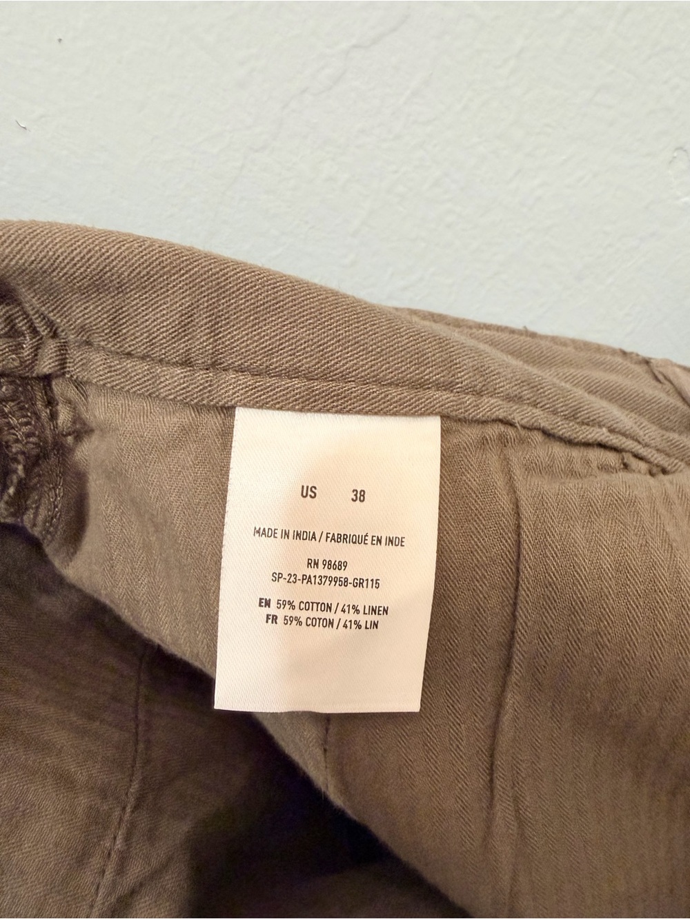 Todd Snyder Mens Cotton Linen 7" Officer Shorts Olive Brown Button Tab Size 28 - Picture 8 of 11